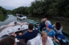 "Die lange Nacht an der Fischach" mit der 2. Seekirchner Fischachmeisterschaft am 01.08.2015; Bootskonvoi vom Stadthafen zum Strandbad  
Foto und Copyright: Moser Albert, Fotograf, 5201 Seekirchen, Weinbergstiege 1, Tel.: 0043-676-7550526 mailto:albert.moser@sbg.at  www.moser.zenfolio.com