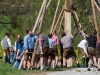 Maibaumaufstellen bei der WaschlmÃ¼hle in Ebenau am 01.05.2019, organisiert vom Trachtenverein "D'Stoawandler" Ebenau;  
Foto und Copyright: Moser Albert