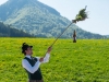 Maibaumaufstellen bei der WaschlmÃ¼hle in Ebenau am 01.05.2019, organisiert vom Trachtenverein "D'Stoawandler" Ebenau;  
Foto und Copyright: Moser Albert