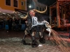 Perchtenlauf in Hof bei Salzburg am Brunnenplatz am 30.11.2013  
mit den SchworzmÃ¼hl Teifin aus Hof, Neumarkter Krampusse und der Schober Perchten Pass aus Thalgau  
Foto und Copyright: Moser Albert, Fotograf und Pressefotograf, 5201 Seekirchen, Weinbergstiege 1, Tel.: 0676-7550526 mailto:albert.moser@sbg.at  www.moser.zenfolio.com