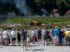 Historische Piratenschlacht in Oberndorf an und auf der Salzach am 13.08.2023; Wird alle 5 Jahre veranstaltet vom SchifferschÃ¼tzen Corps Oberndorf  
Foto und Copyright: Moser Albert, Fotograf, 5201 Seekirchen, Weinbergstiege 1, Tel.: 0043-676-7550526 mailto:albert.moser@sbg.at  www.moser.zenfolio.com